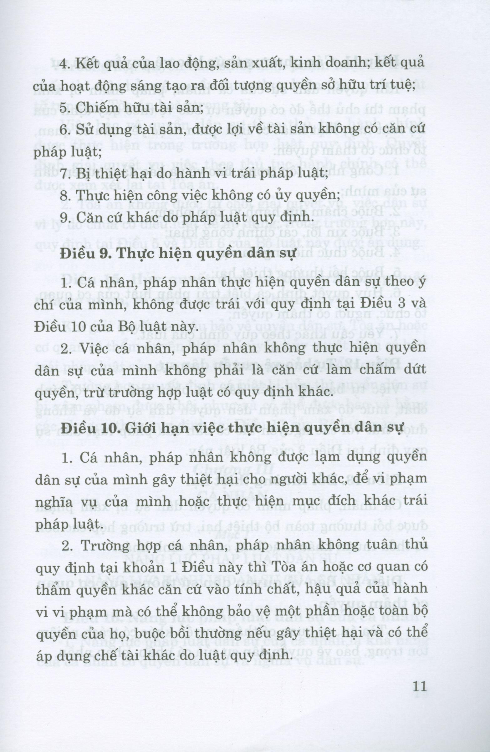 Bộ Luật Dân Sự (Hiện Hành)