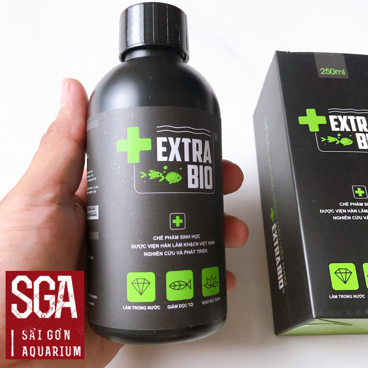 Men Vi Sinh ExTra Bio 250ml, Chế Phẩm sinh Học Cao Cấp Cho Hồ Cá Cảnh, Hồ Thủy Sinh