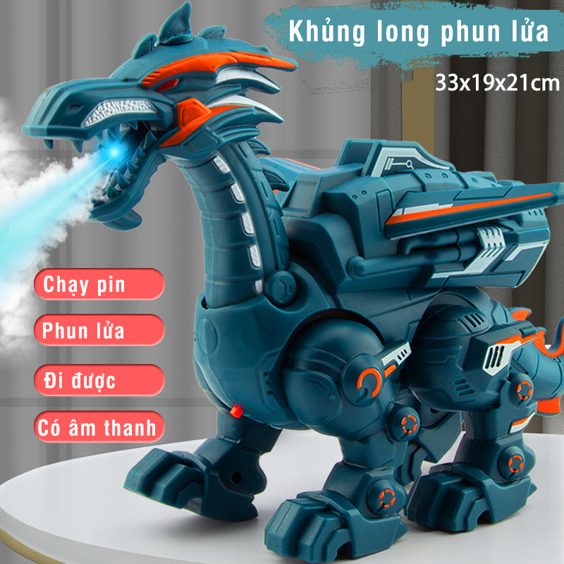 Đồ chơi khủng long phun lửa có nhạc