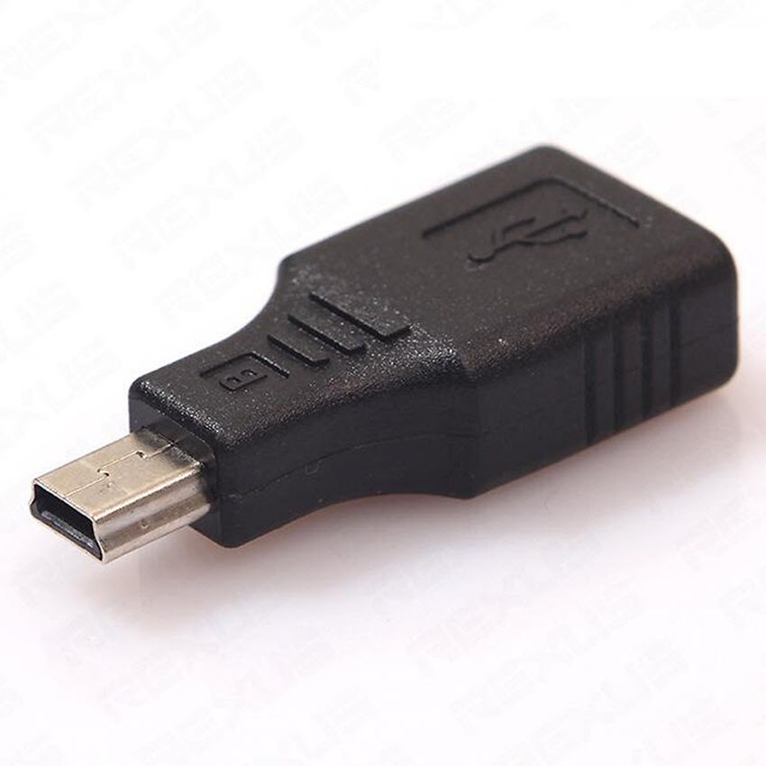 Đầu chuyển đổi Mini USB to USB OTG (Đen)