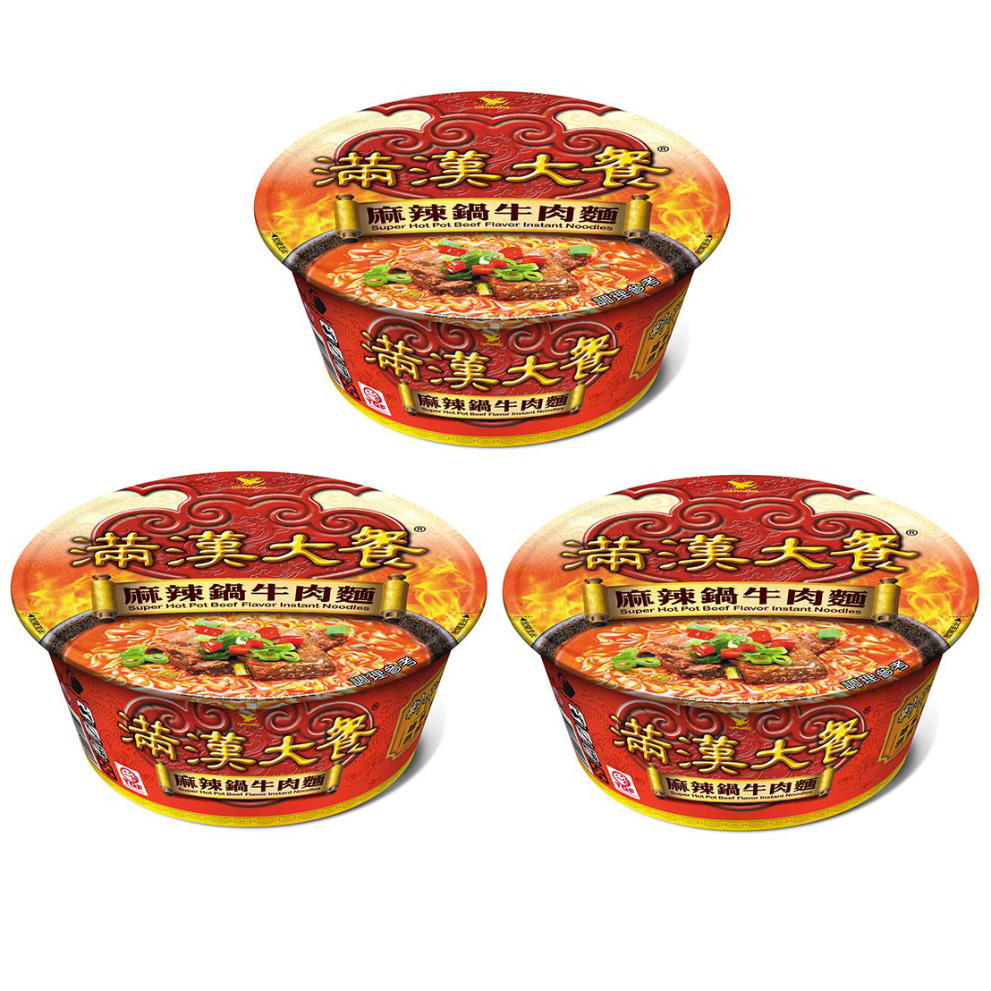 Taiwan Uni-President Super Hot Pot Beef Flavor Instant Noodle