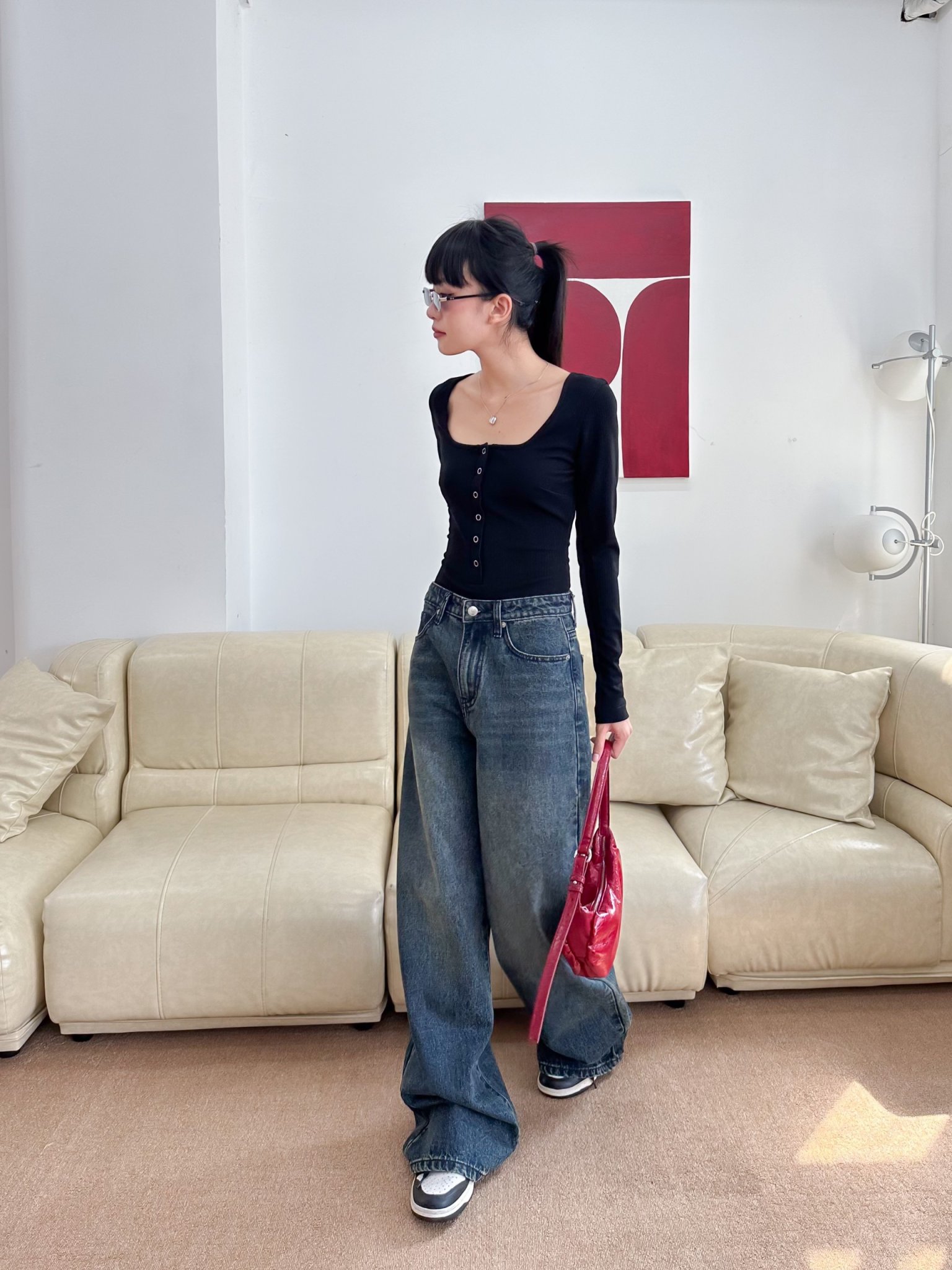 KIDO - Quần jean ống rộng HARRIS JEANS
