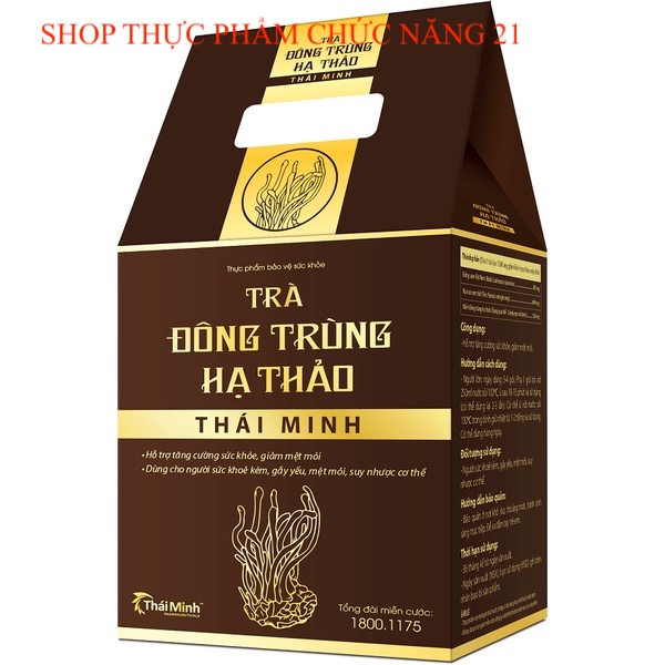 Trà Đông Trùng Hạ Thảo Thái Minh (Hộp 20 gói trà túi lọc)