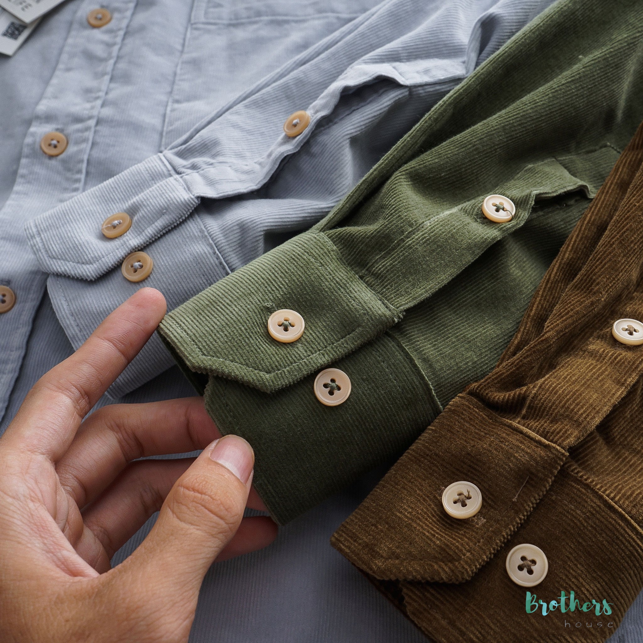 [HCM]Áo sơ mi nhung Pull & Bear chất nhung tăm xịn sò