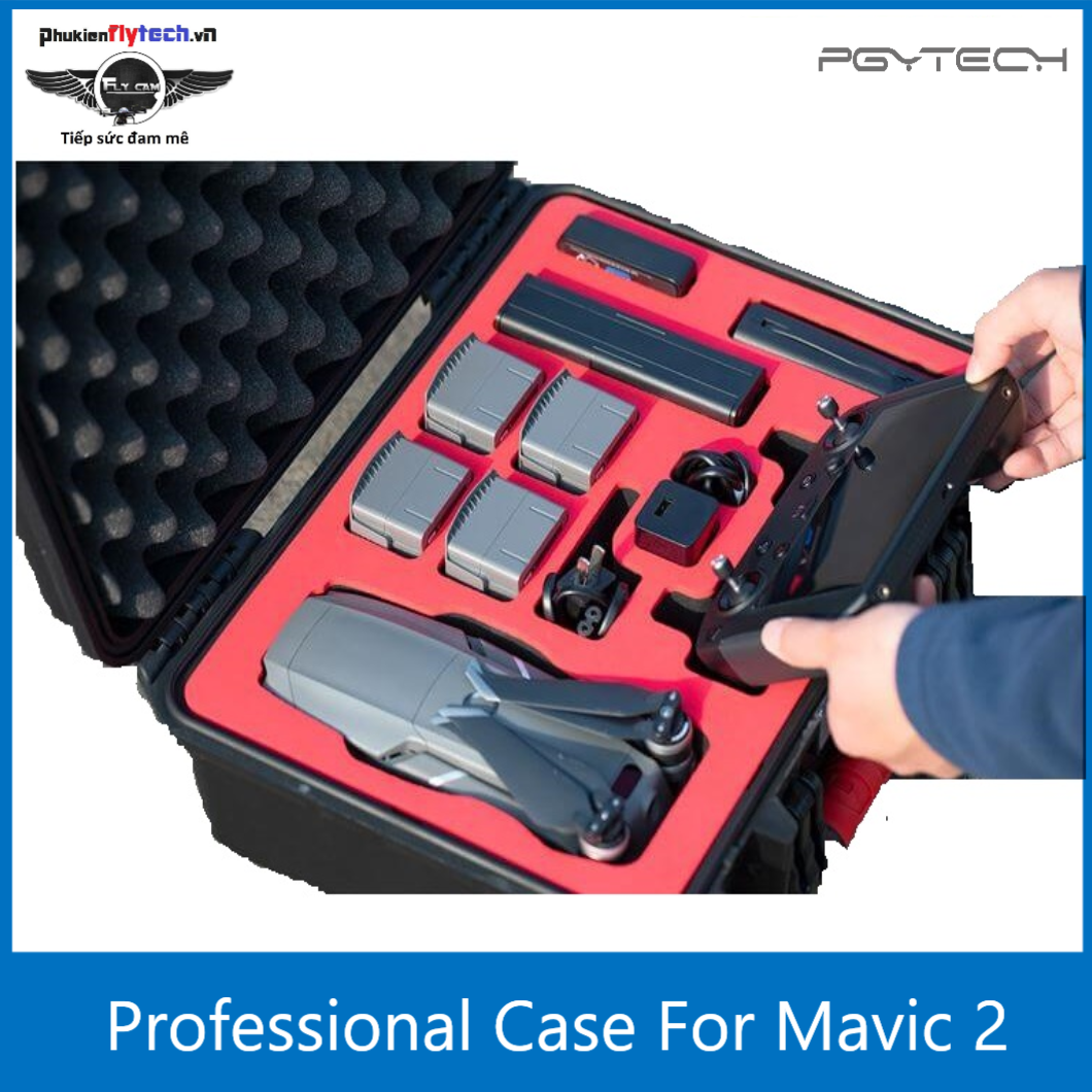 Vali Mavic 2 full combo và smart controller - chuyên dụng - PGYtech - cao cấp - High end professional suicase for Mavic 2 with Smart Controller – PGYtech - Hàng chính hãng - An toàn tiện lợi - Dễ di chuyển.