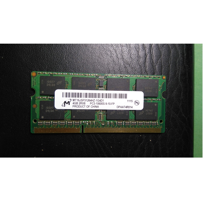 Laptop Memory RAM 4GB DDR3 1333 MHz PC3 -10600 SODIMM 204 pin Unbuffered