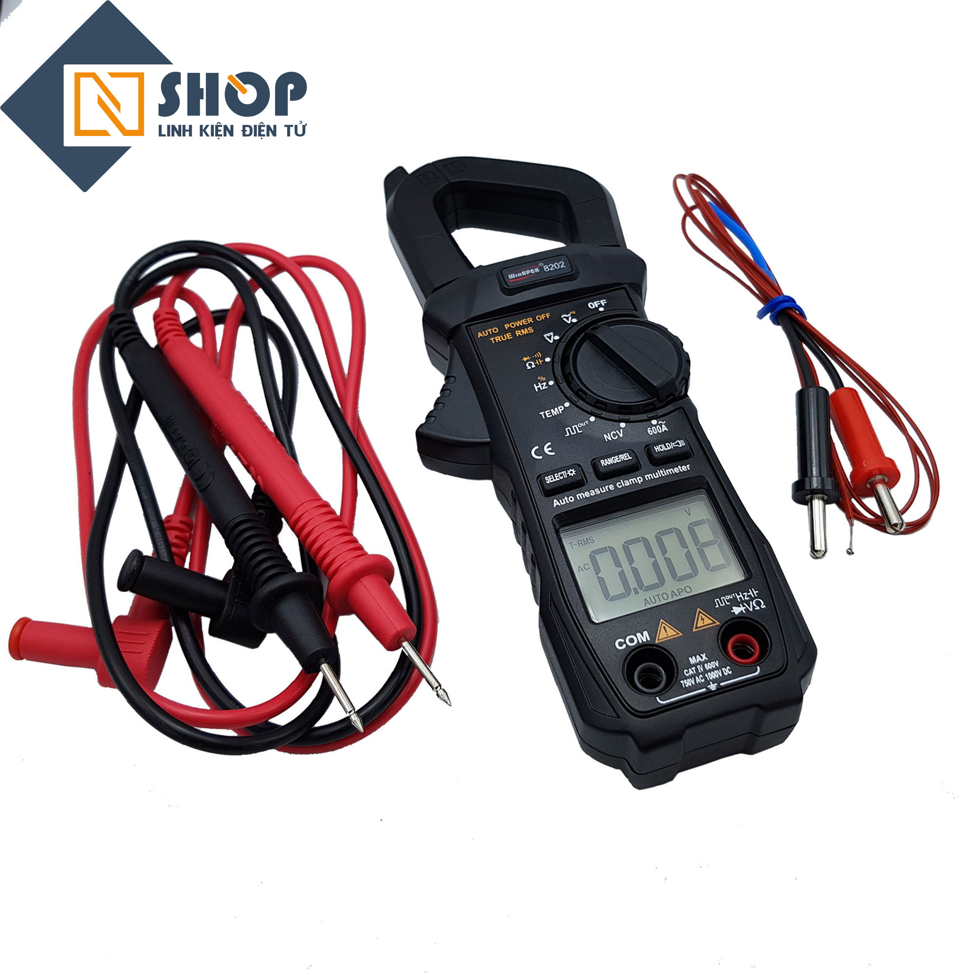 Đồng hồ ampe kìm tự động WinAPEX 8202