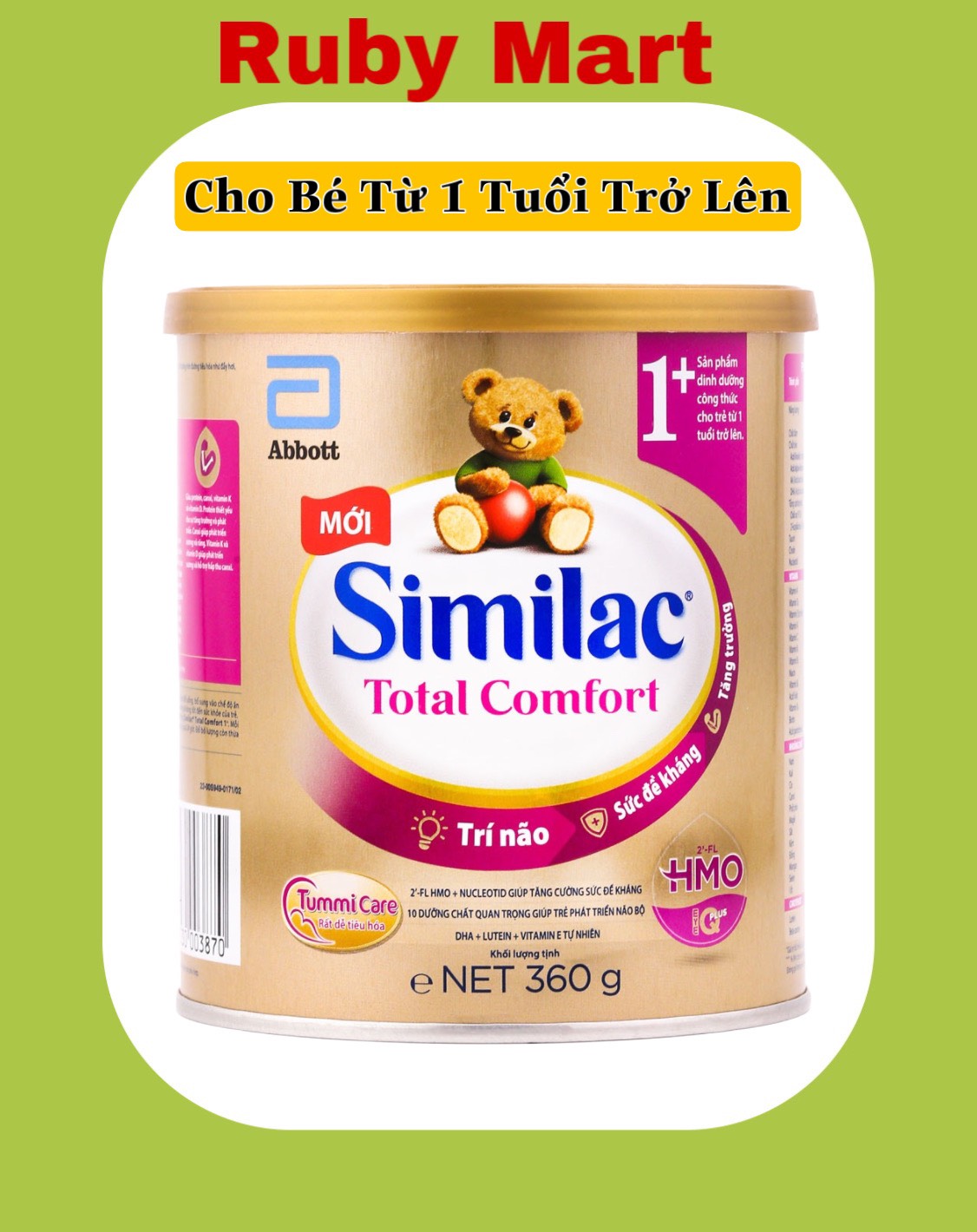 Sữa bột abbott similac total comfort 1 360g