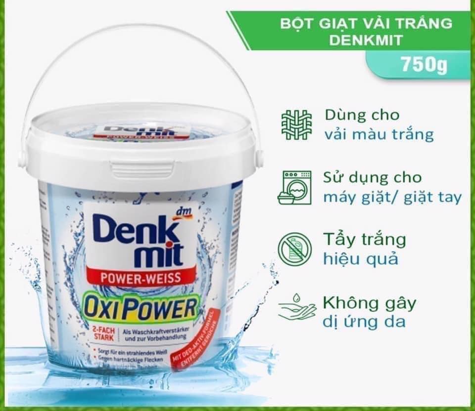 Bột Tẩy Trắng Quần Áo Denkmit Chuẩn hàng Đức