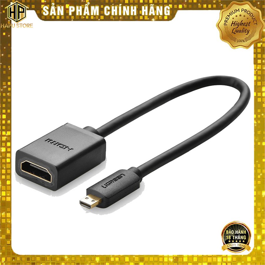 Cáp chuyển đổi micro hdmi sang hdmi ugreen 20134 chính hãng - hapustore