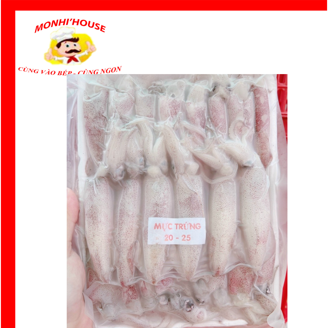Mực Trứng Tươi , hàng mới ( size 20-25 con) 1Kg