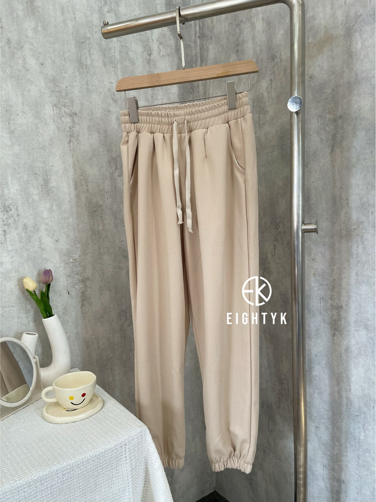 EIGHTYK Quần Dài Jogger Trơn Basic