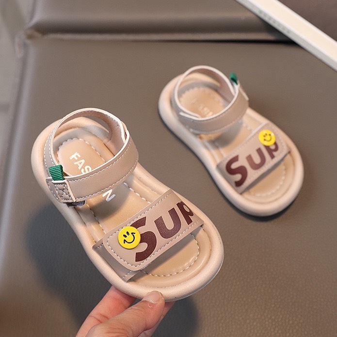 Dép sandal quai hậu cho bé trai bé gái sandal quai ngang sup kèm icon thời trang