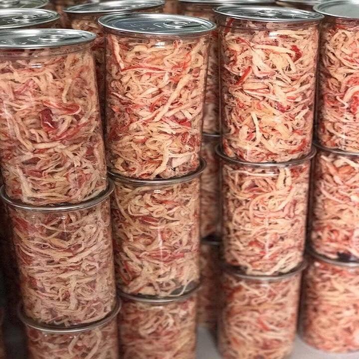 750g Mực Xé Sợi Hấp Cốt Dừa-MỖI HŨ 250G