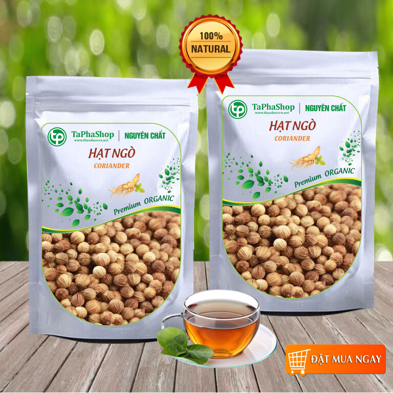 Dried Coriander Seeds, 100g Bag, High Quality Product - Tan Phat Herbal Medicine