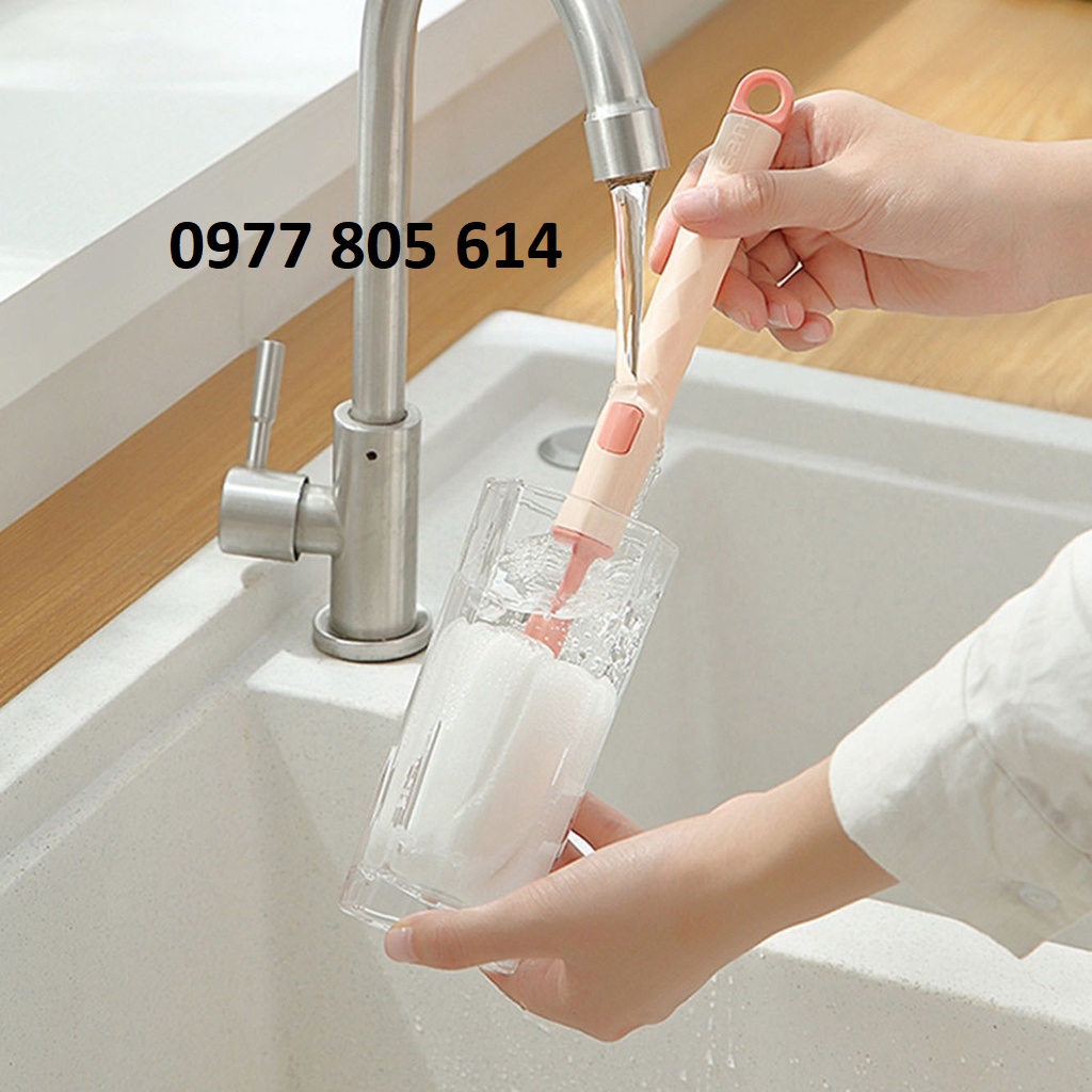 [Mẫu mới] Cây cọ rửa ly cốc chén, cọ rửa ly tiện lợi