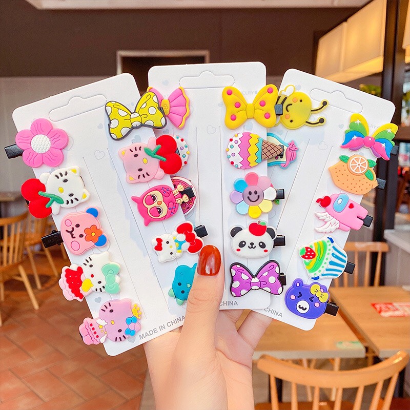 Set 10 Kẹp Tóc Hàn Quốc Cute Cho Bé (SPKT2)