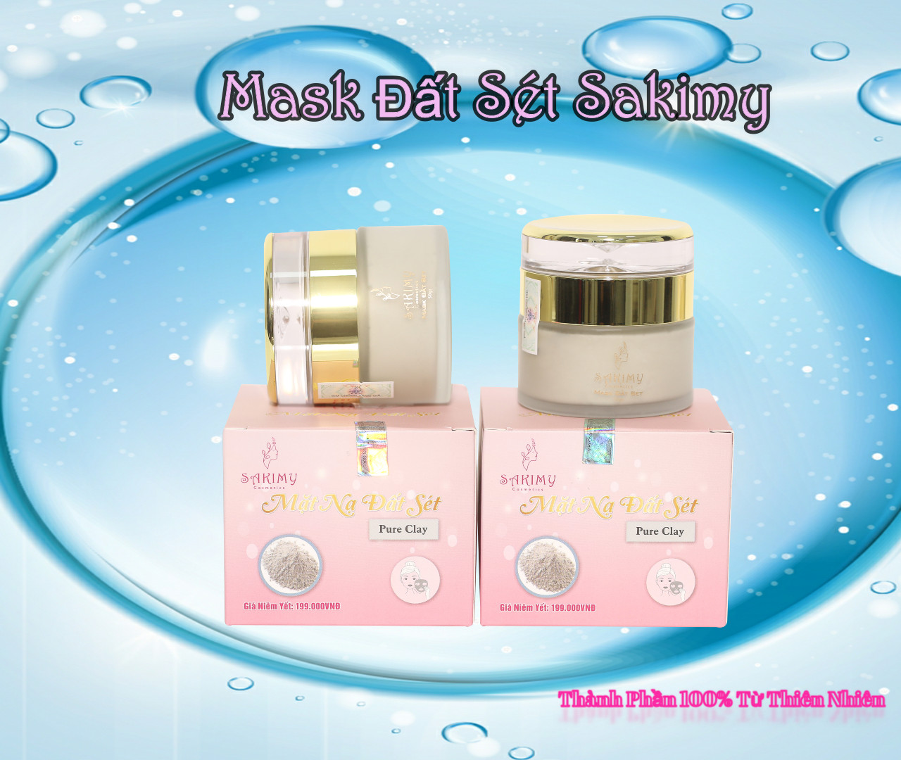 [HCM] Mặt nạ đất sét SAKIMY ( Mast đất sét) chính hãng