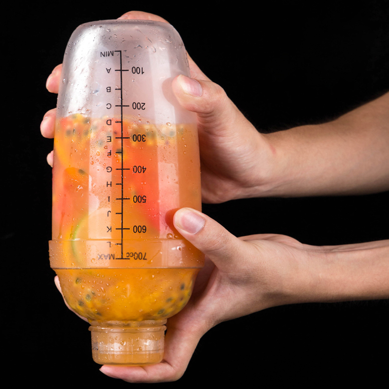 Bình lắc Shaker nhựa, dụng cụ pha chế lắc đồ uống