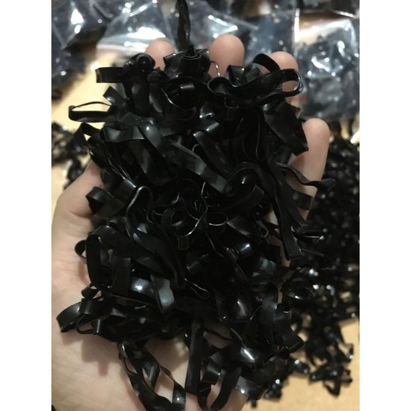 Thun Cột Tóc 1K Màu Đen Siêu Co Giãn - loli