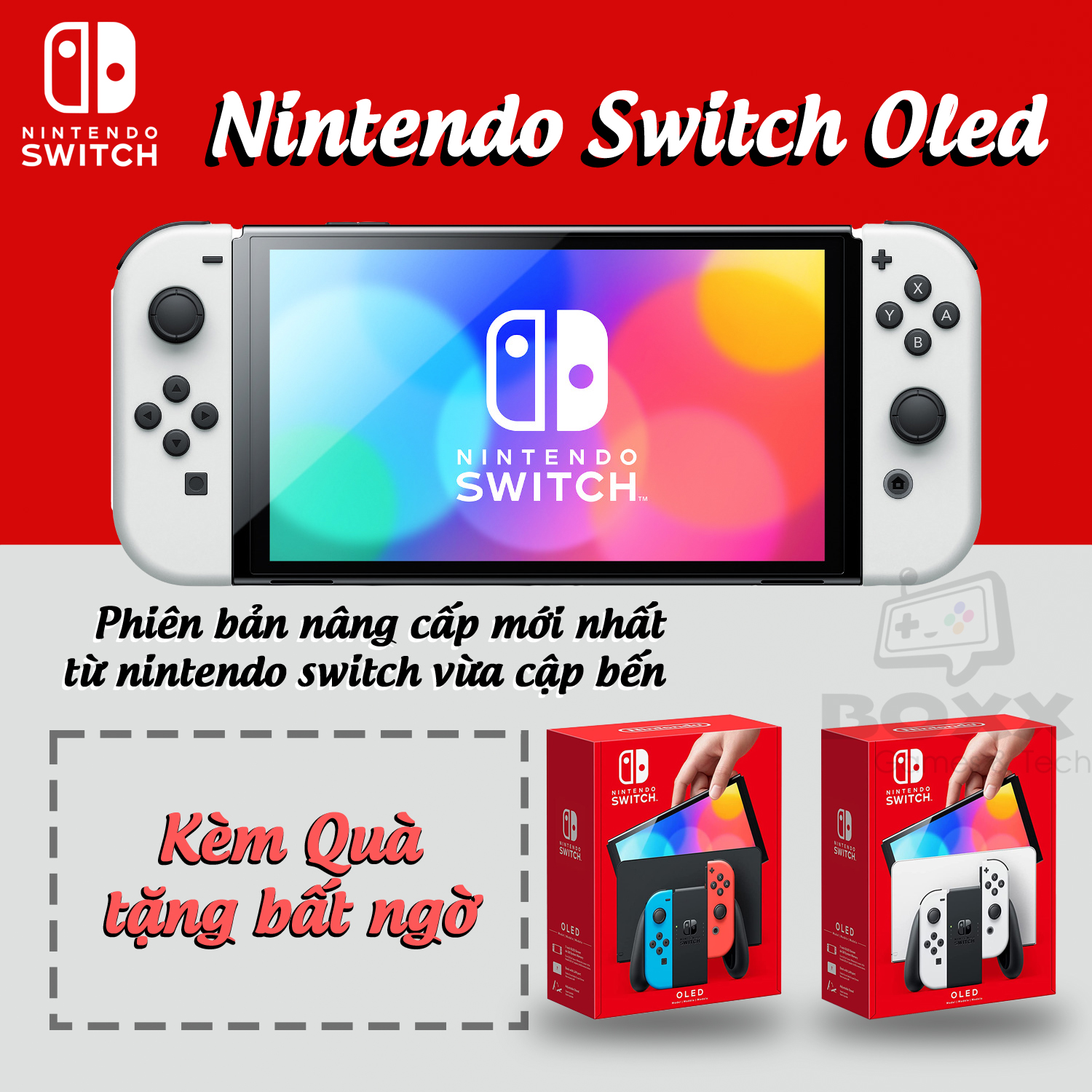 Máy chơi game Nintendo Switch OLED Kèm quà tặng