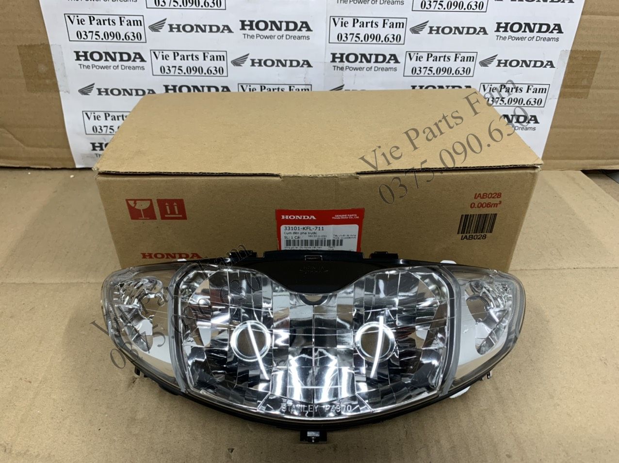 ĐÈN PHA FUTURE 1 / FUTURE ĐỜI ĐẦU (XI NHAN VÀNG HOẶC TRẮNG) CHÍNH HIỆU HONDA MOTOR VN