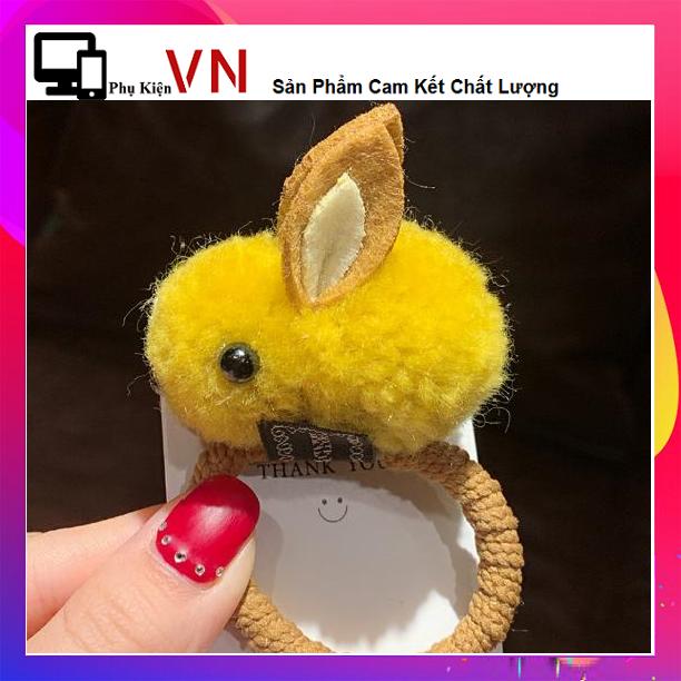 Buộc Tóc - Cột Tóc Hình Chú Thỏ Dễ Thương (Nhiều Màu) - Chun Buộc Tóc