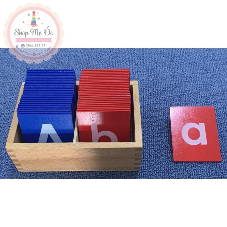 Giáo cụ Montessori - Chữ nhám (Sandpaper Letters)