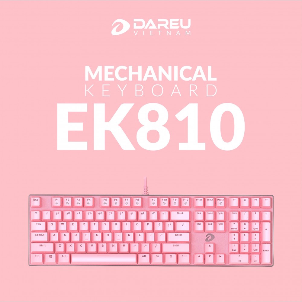 Bàn phím cơ Gaming Dareu EK810 Multi Led (Chính hãng, BH 24 tháng)