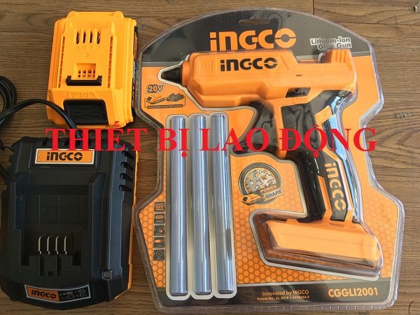 Dụng cụ bắn keo dùng pin Lithium CGGLI2001 (1 PIN VÀ 1 SẠC)