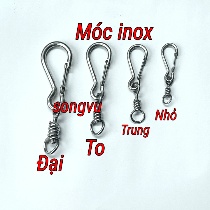 Móc xích chó inox các cỡ