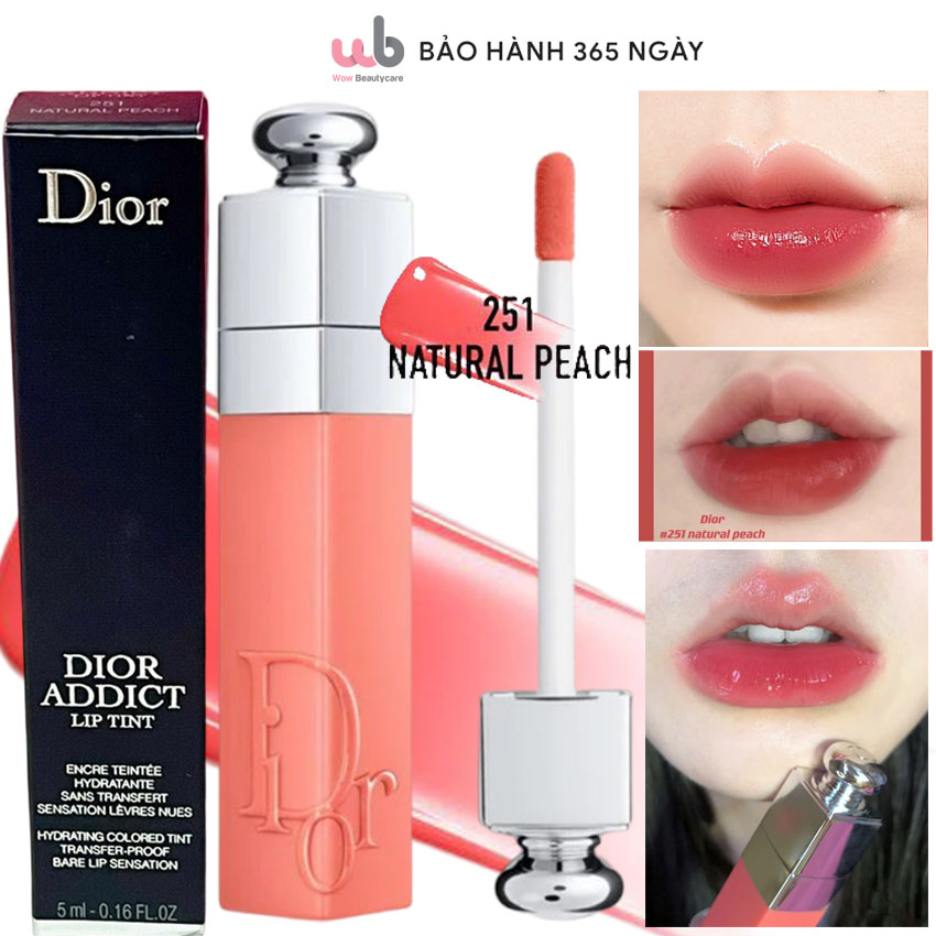 Son Dior Addict Lip Tattoo 251 Natural Peach Chính Hiệu  Thế Giới Son Môi