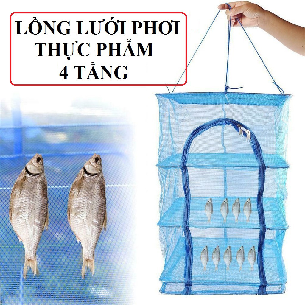 LỒNG LƯỚI PHƠI KHÔ THỰC PHẨM 35 X 65 CM