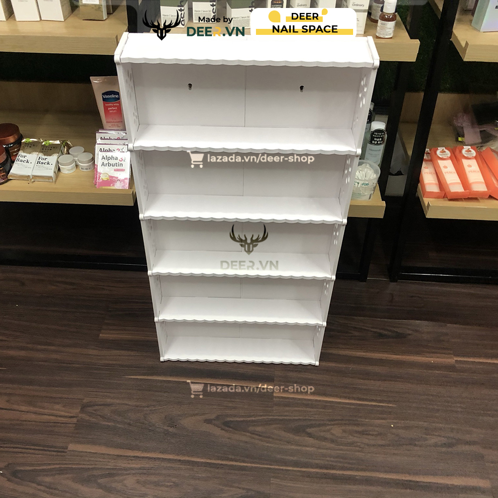 DEER - Kệ Để Chai Nước Sơn Móng Treo Tường Size 80*40cm