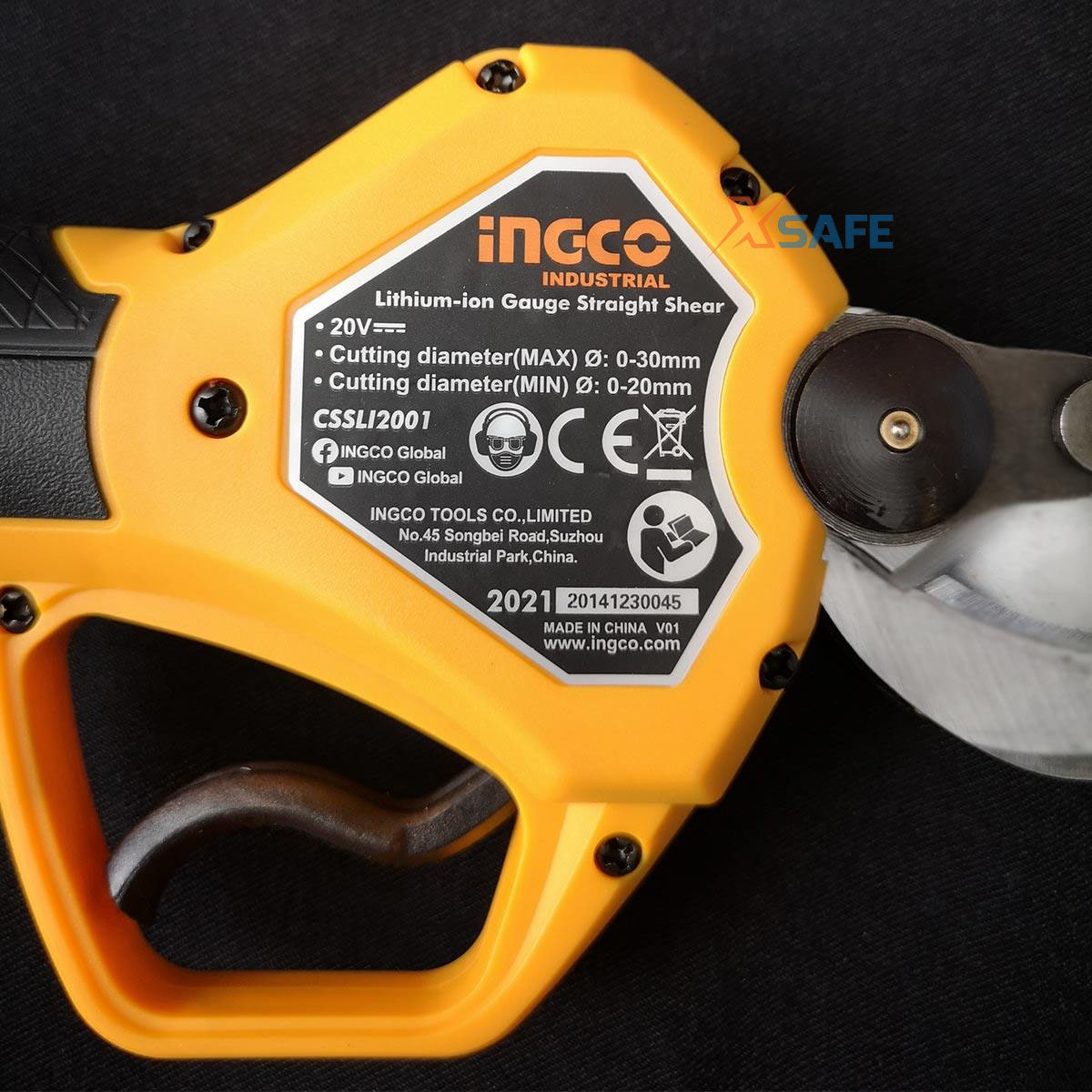 Machine cut battery 20V CSSLI2001 machine pruning-driven brushless cutting diameter 20mm / 30mm not attached to the battery and charge distribution genuine xsafe