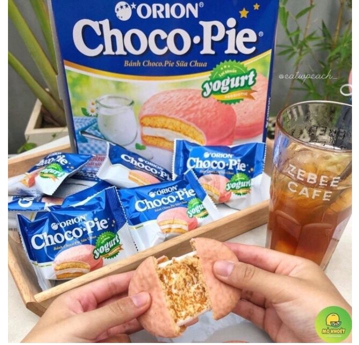 [HCM] BÁNH CHOCO PIE KEM CHUỐI ORION 444G HÀN QUỐC  [HỘP 12 CÁI]
