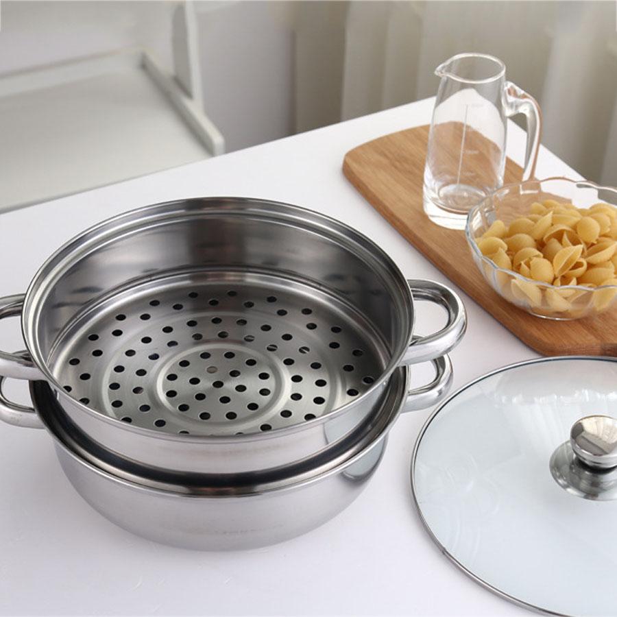 Nồi hấp 2 tầng inox xịn Tmark