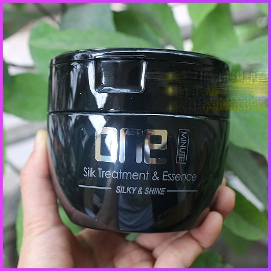 Hấp phục hồi tóc 1 phút One Minute Mask Silk Treatment And Essence (Sophia Platinum) 450ml +