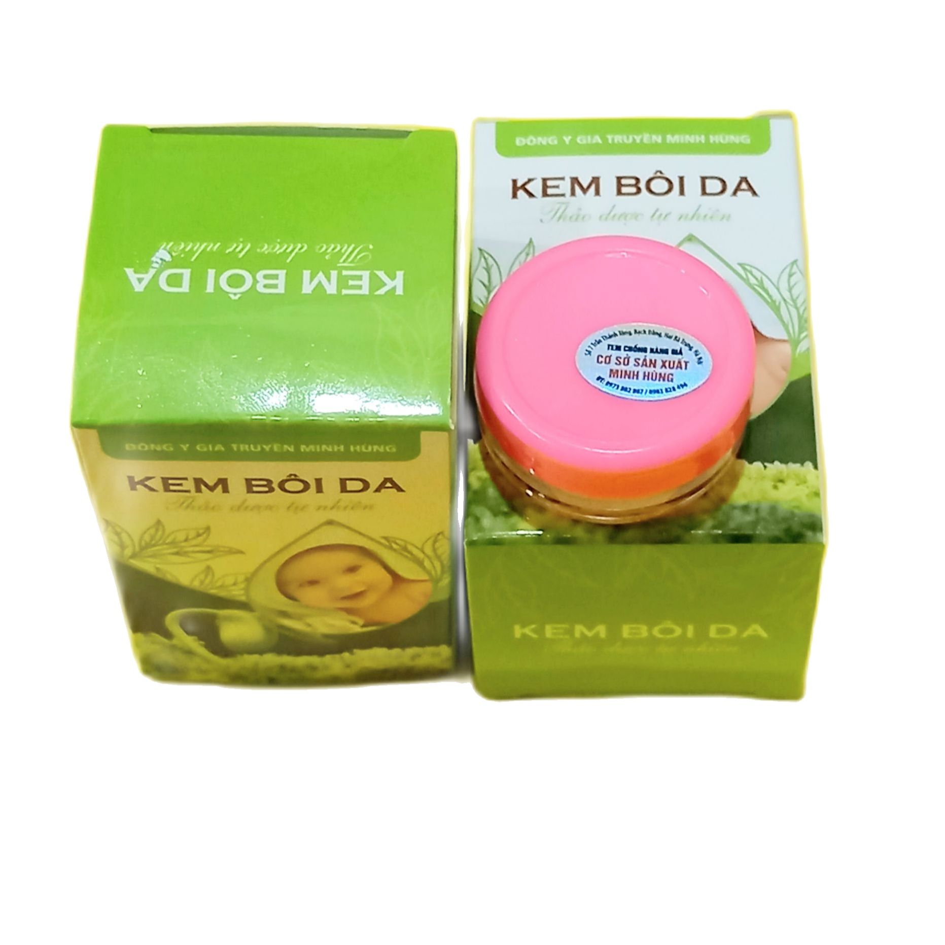 combo (5 lọ) kem bôi da thảo dược minh hùng