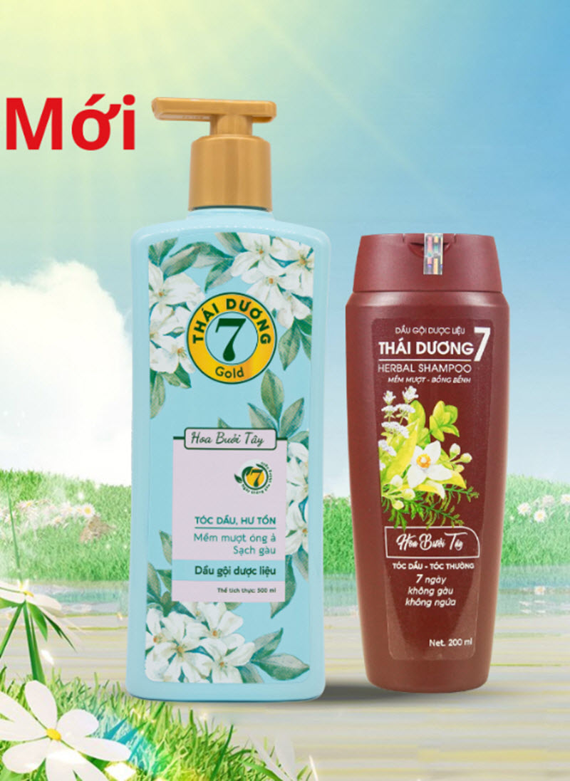 Dầu gội Dược Liệu Thái Dương 7 (Chai 200ml/ 480ml)
