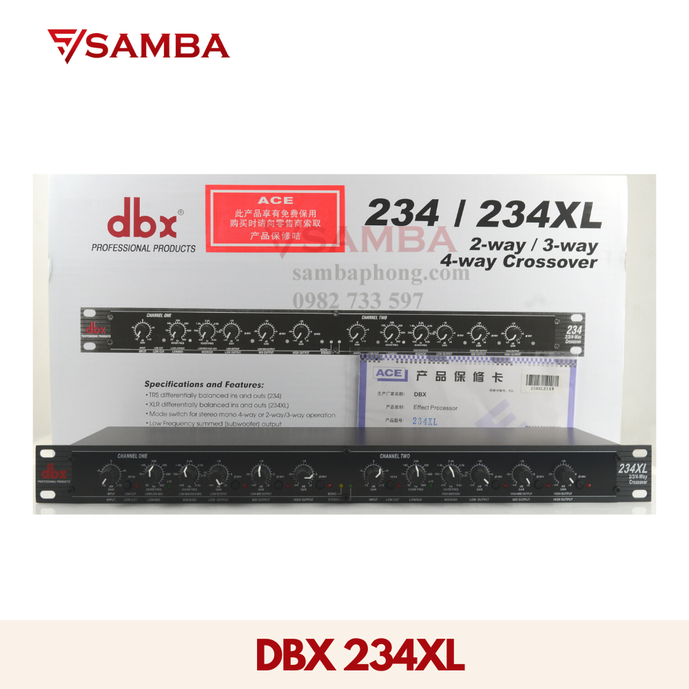 [Nhiều mẫu] Phân tần Crossover (2 way) [DBX223/DBX234]