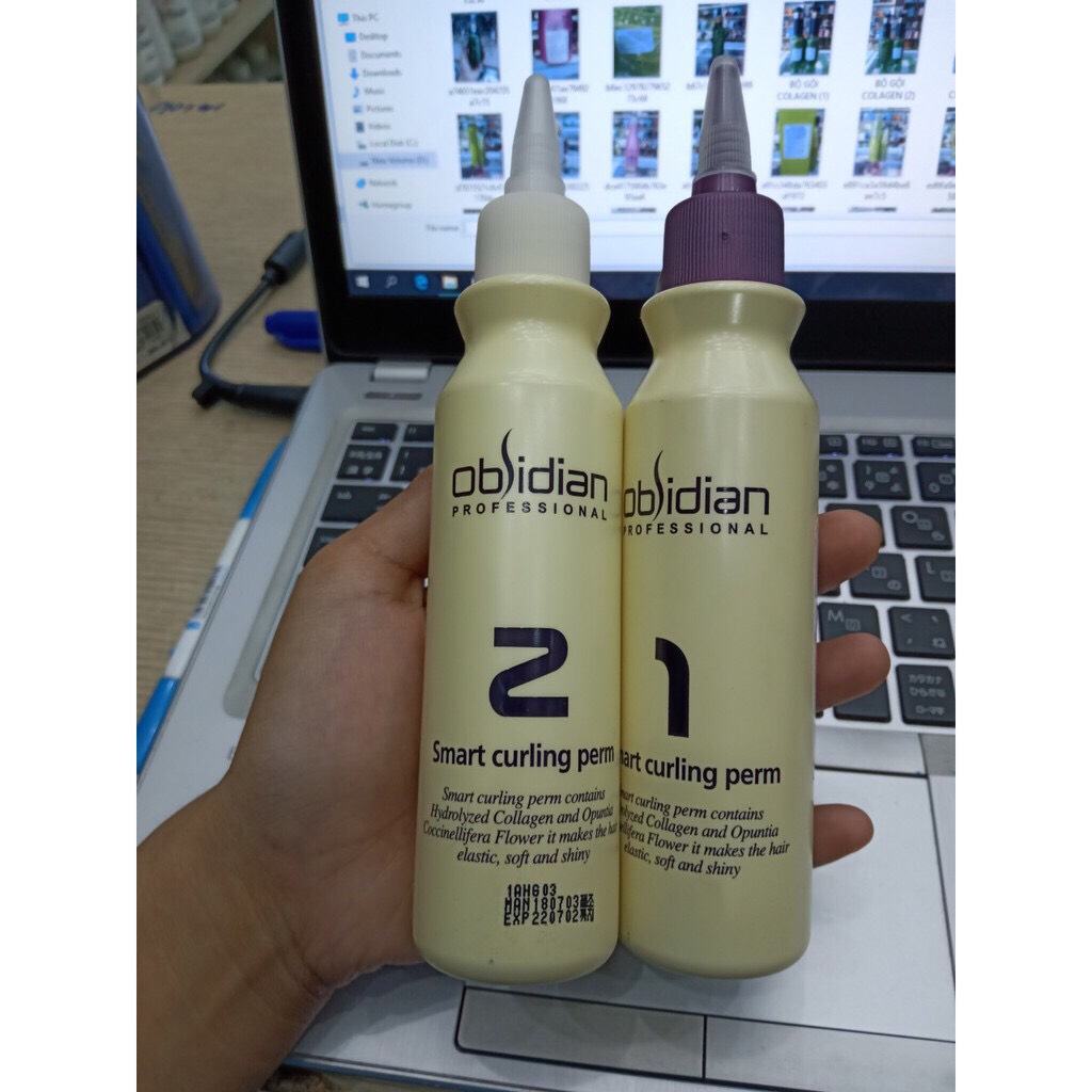 [HCM]CẶP UỐN NÓNG - LẠNH- SETTING SIÊU MỀM DÀNH CHO CÁ NHÂN OBSIDIAN 120ml x2