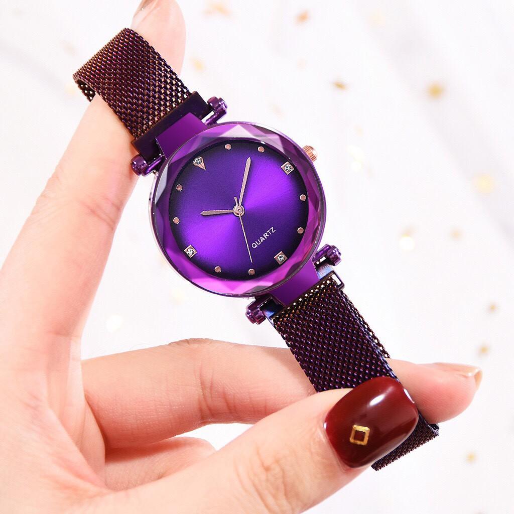 Đồng hồ thời trang nữ dây lưới nam châm  Ulzzang