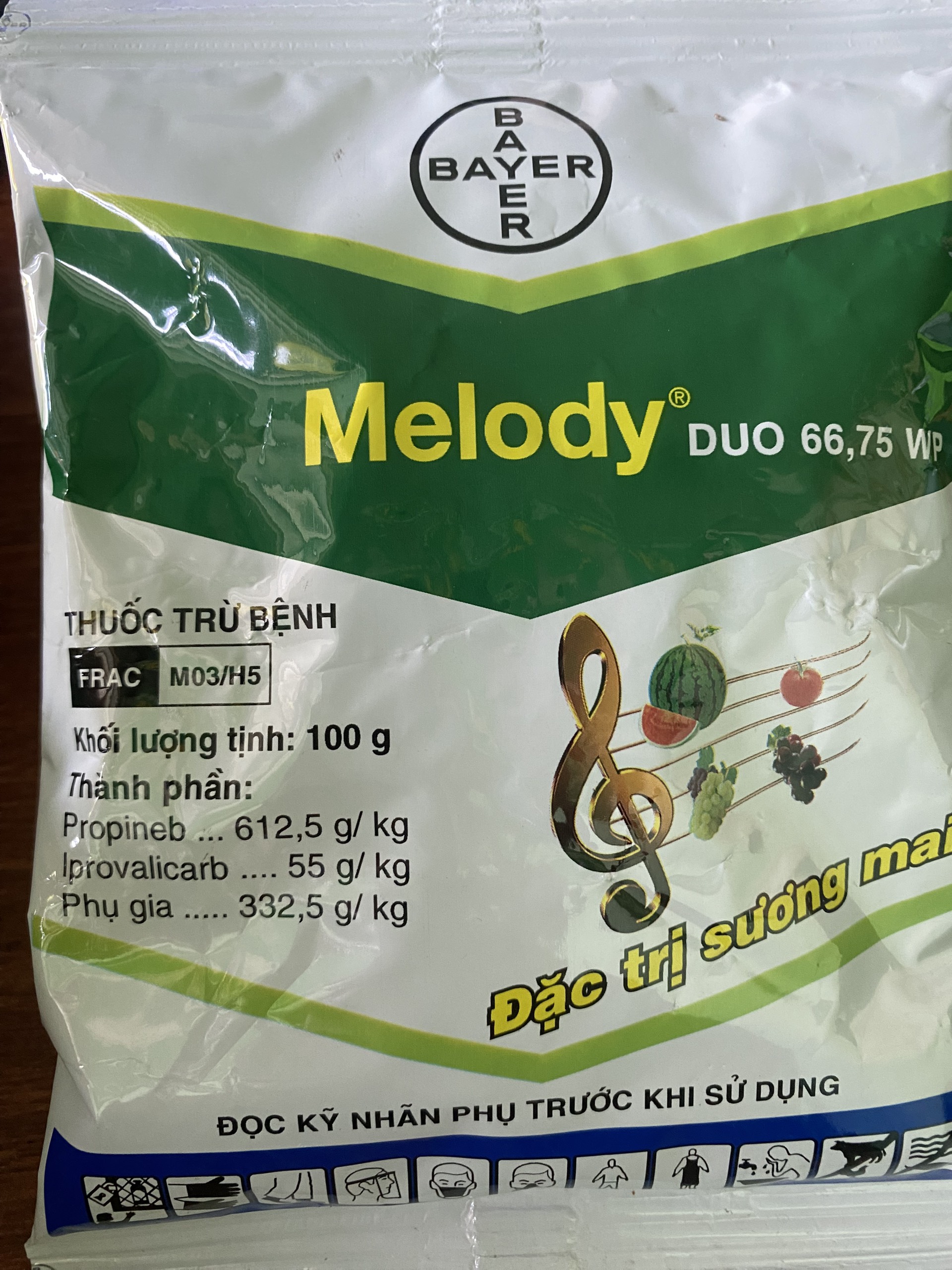 Thuốc trừ bệnh melody duo 66,75wp 100g