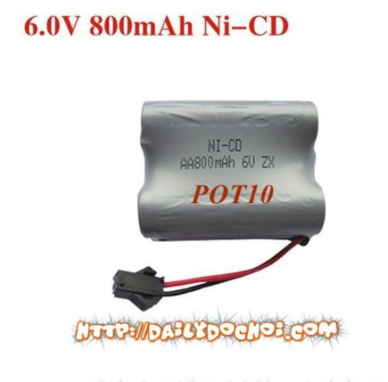 Pot10a pin sạc 6v dung lượng 800mah