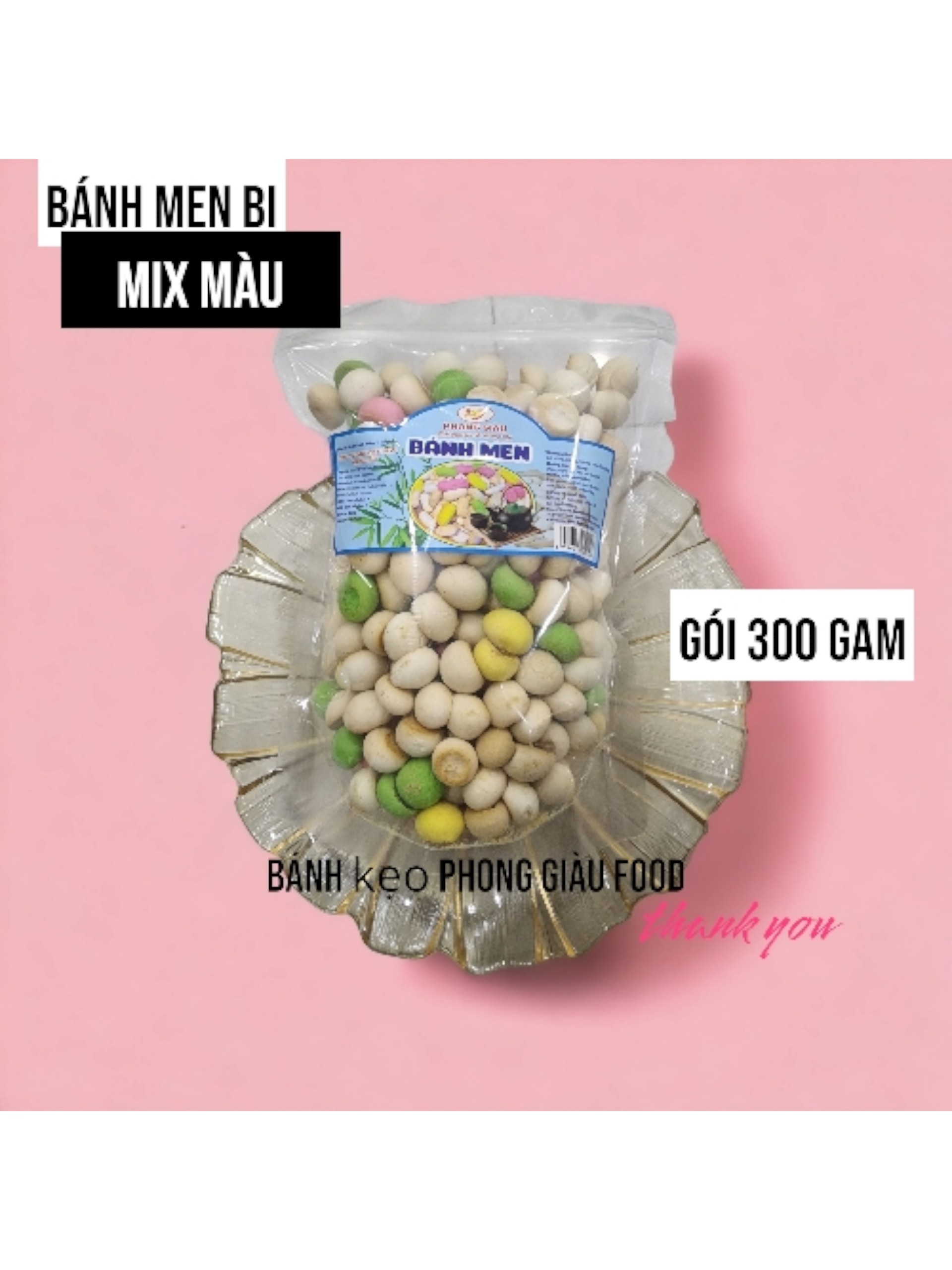 BÁNH MEN BI MIX MÀU ( PHONG GIÀU FOOD )