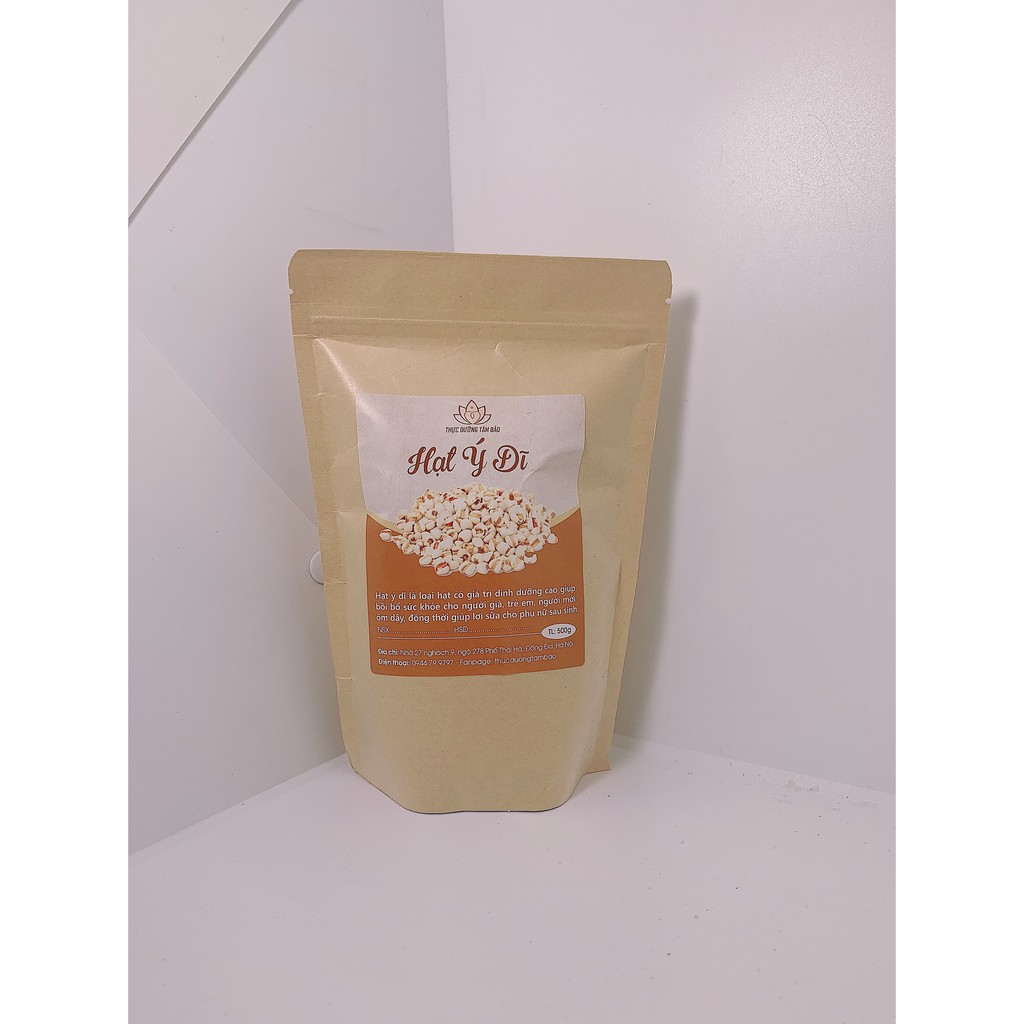 Hạt ý dĩ (hạt bo bo), túi 500g