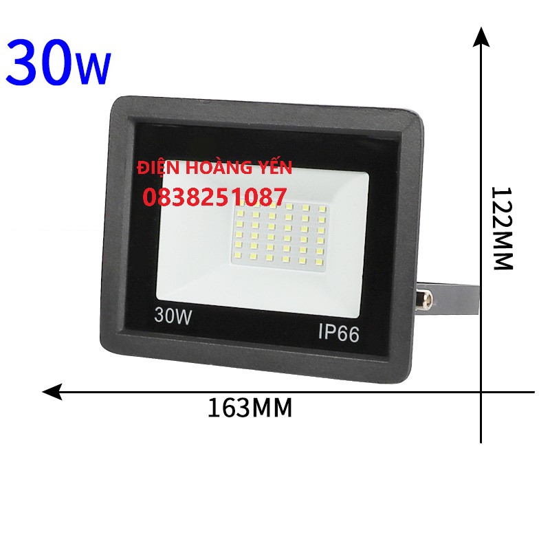 Đèn Pha Led Siêu mỏng siêu sáng 30W 220V
