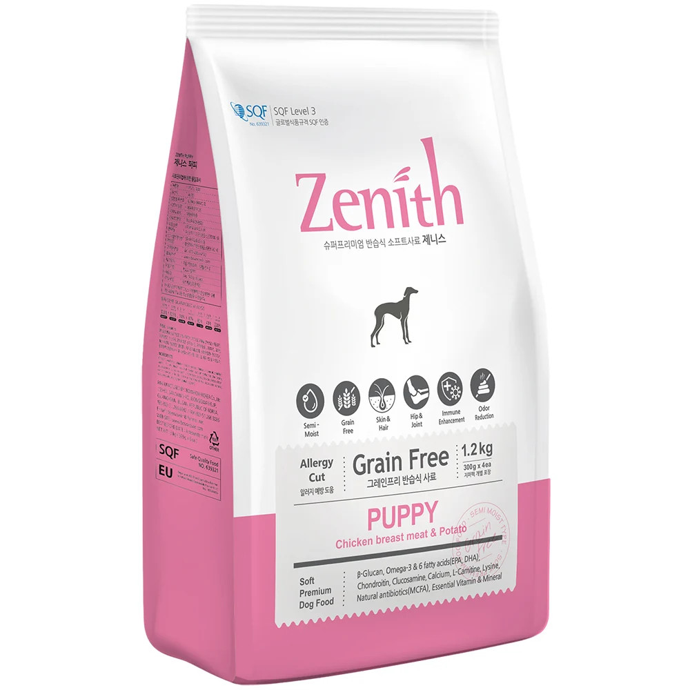 [Hoàn Tiền 10%] [Chính Hãng] 500g Thức ăn hạt mềm cho chó Zenith Hàn Quốc [Puppy/Adult/Senior]