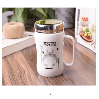 Ly sứ giữ nhiệt nắp gương cao cấp